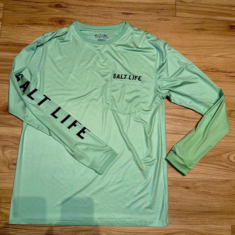 Salt Life MENS Long Sleeve Shirt - Green